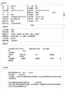計算機網(wǎng)絡(luò)工程師簡歷表格